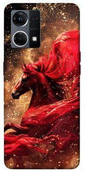 Чохол itsPrint Red sparkles Horse для Oppo Reno 7 4G 937635 фото