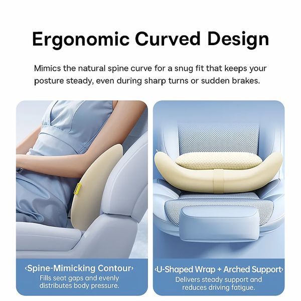 Подушка для попереку Baseus PrimeTrip VH2 Dual-Layer Lumbar (C01201) 00000085312_1 фото