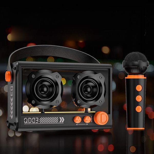 Bluetooth колонка QD03 Transparent з мікрофоном 00000078524_1 фото