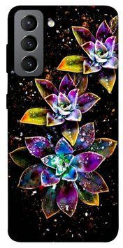 Чохол itsPrint Flowers on black для Samsung Galaxy S21 FE 321470 фото