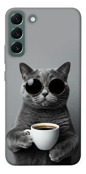 Чохол itsPrint Grey cat coffee для Samsung Galaxy S22+ 803053 фото