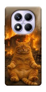 Чохол itsPrint Burning cat для Xiaomi Redmi Note 14 Pro 4G 991455 фото