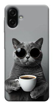 Чохол itsPrint Grey cat coffee для Samsung Galaxy A07 925145 фото