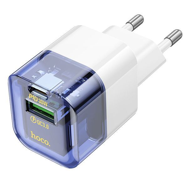 МЗП Hoco C131A Platium PD30W+QC3.0 (1USB-A/1C) 00000067587_1 фото