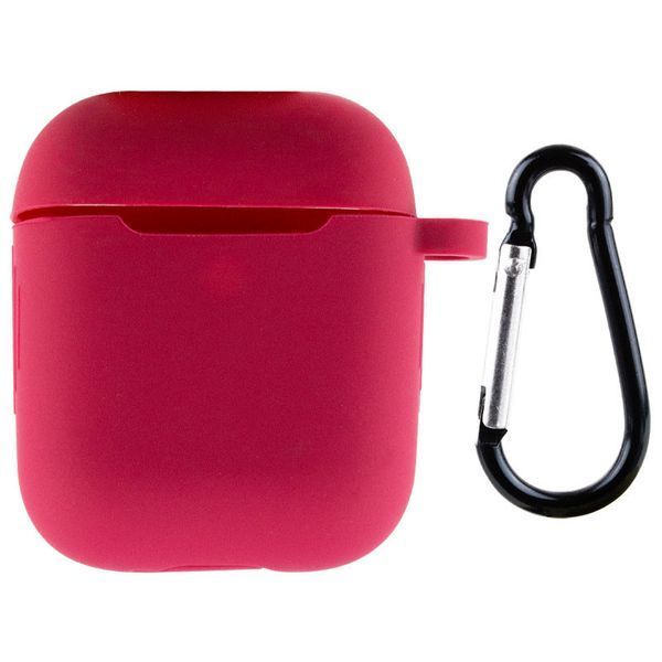 Силіконовий футляр New з карабіном для навушників Airpods 1/2 00000049909_5 фото