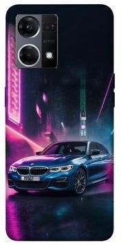 Чохол itsPrint Неонове BMW для Oppo Reno 7 4G 688485 фото