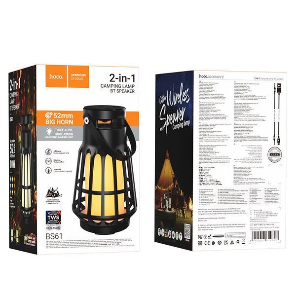 Bluetooth Колонка Hoco BS61 Wild fun outdoor campinh light 00000067591_2 фото