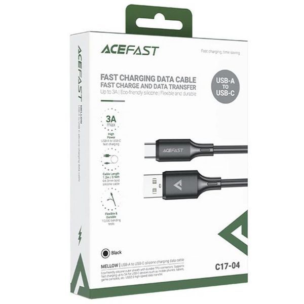 Дата кабель Acefast C17-04 USB to Type-C 3A (1.2m) 00000085428_1 фото