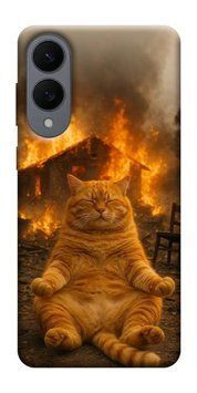 Чохол itsPrint Burning cat для Samsung Galaxy S25 Edge 991481 фото